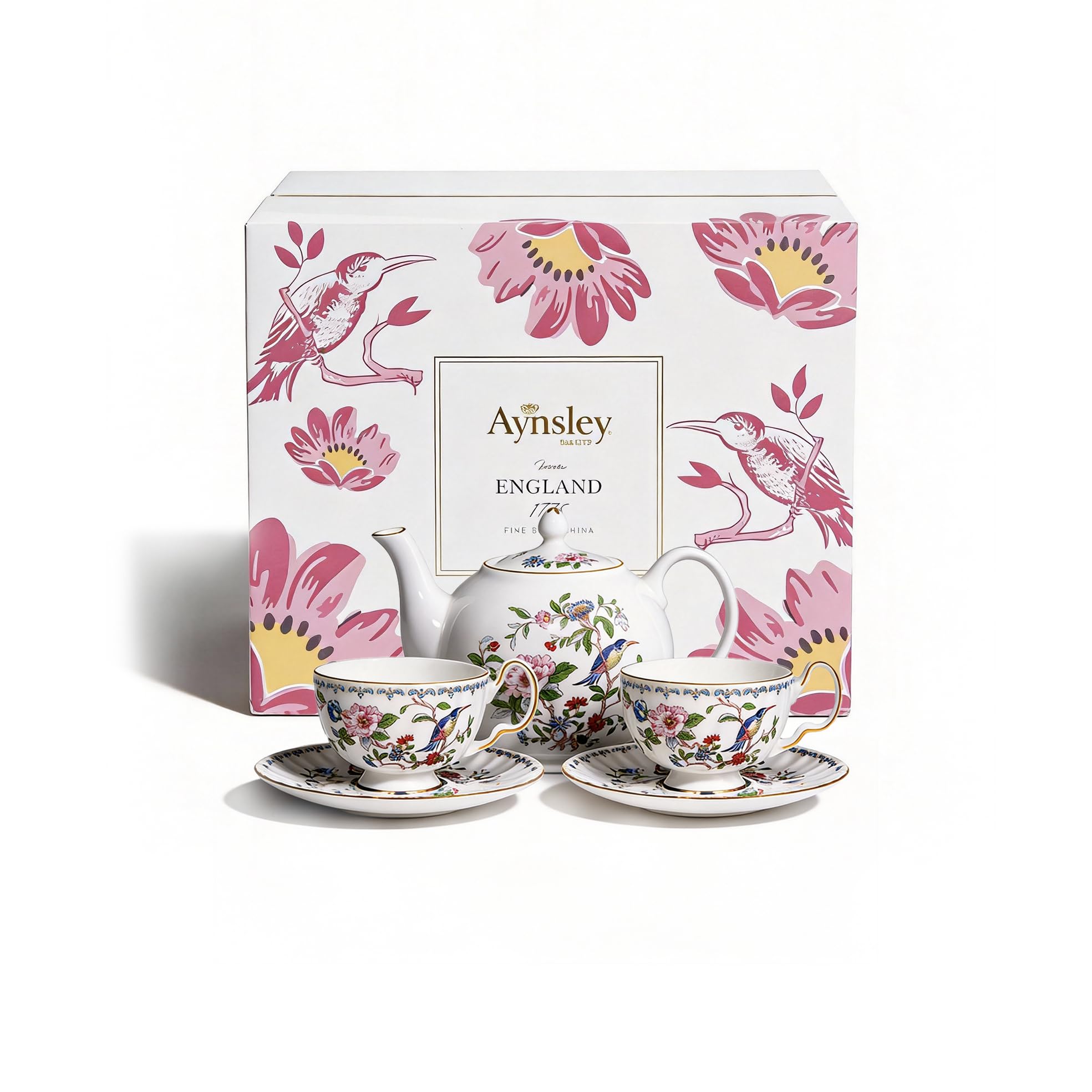 Amazon.com: Aynsley Porcelain Tea Set Adult Ceramic Tea Set